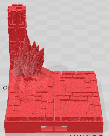 Pillars - Aztlan 6 Swamped A - Pathfinder - Dungeons & Dragons -RPG- Tabletop-Terrain - 28 mm / 1"- Aether Studios