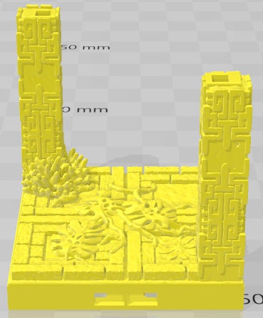 Pillars - Aztlan 6 Swamped A - Pathfinder - Dungeons & Dragons -RPG- Tabletop-Terrain - 28 mm / 1"- Aether Studios