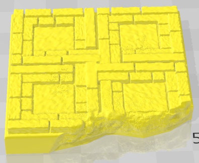 Ruins Set 1 - Aztlan 6 Swamped A - Pathfinder - Dungeons & Dragons -RPG- Tabletop-Terrain - 28 mm / 1"- Aether Studios