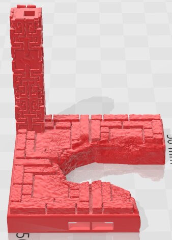 Ruins Set 2 - Aztlan 6 Swamped A - Pathfinder - Dungeons & Dragons -RPG- Tabletop-Terrain - 28 mm / 1"- Aether Studios