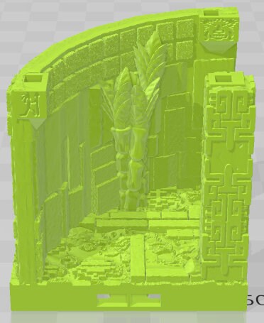 Curves, Corners, And Corridors - Aztlan 6 Swamped B - Pathfinder - Dungeons & Dragons -RPG- Tabletop-Terrain - 28 mm / 1"- Aether Studios