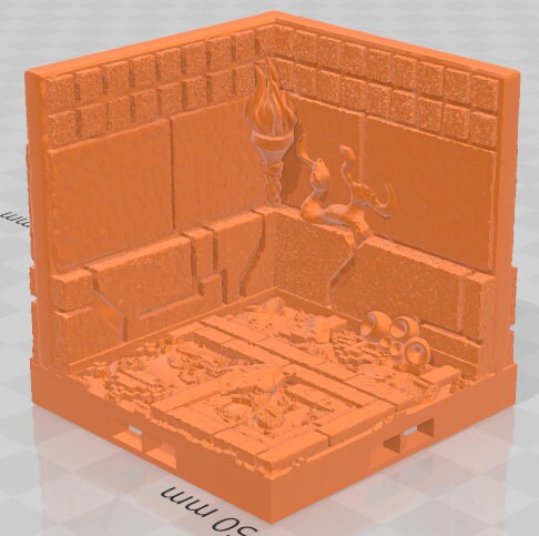 Curves, Corners, And Corridors - Aztlan 6 Swamped B - Pathfinder - Dungeons & Dragons -RPG- Tabletop-Terrain - 28 mm / 1"- Aether Studios