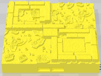 Floors - Aztlan 6 Swamped B - Pathfinder - Dungeons & Dragons -RPG- Tabletop-Terrain - 28 mm / 1"- Aether Studios
