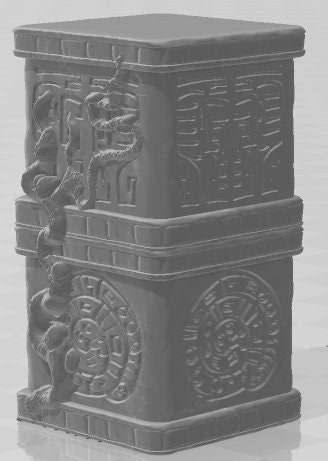 Scatter Pillars - Aztlan 6 Swamped - Pathfinder - Dungeons & Dragons -RPG- Tabletop-Terrain - 28 mm / 1"- Aether Studios