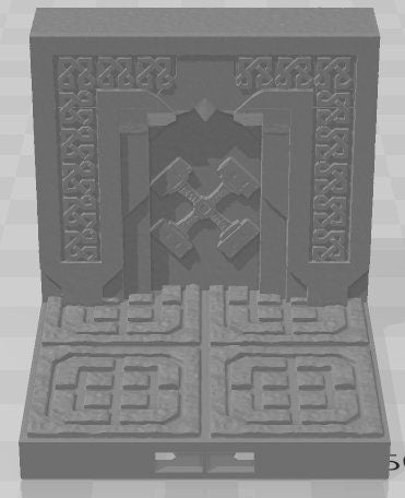 2x2 Walls Set 1 - Dwarven Kingdom - Pathfinder - Dungeons & Dragons -RPG- Tabletop-Terrain - 28 mm / 1"- Aether Studios