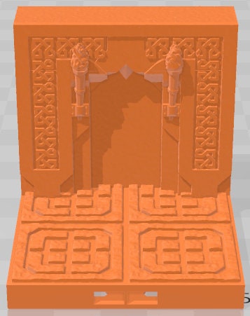 2x2 Walls Set 2 - Dwarven Kingdom - Pathfinder - Dungeons & Dragons -RPG- Tabletop-Terrain - 28 mm / 1"- Aether Studios