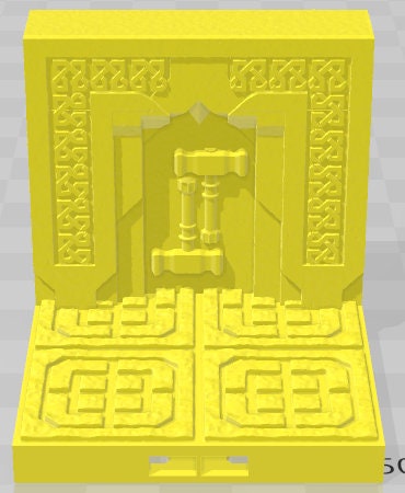 2x2 Walls Set 2 - Dwarven Kingdom - Pathfinder - Dungeons & Dragons -RPG- Tabletop-Terrain - 28 mm / 1"- Aether Studios