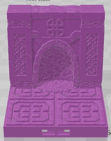 2x2 Walls Set 2 - Dwarven Kingdom - Pathfinder - Dungeons & Dragons -RPG- Tabletop-Terrain - 28 mm / 1"- Aether Studios