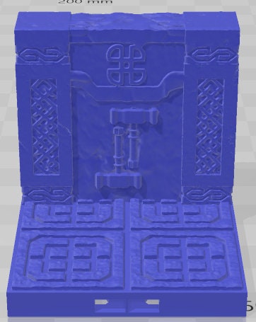 2x2 Walls Set 3 - Dwarven Kingdom - Pathfinder - Dungeons & Dragons -RPG- Tabletop-Terrain - 28 mm / 1"- Aether Studios