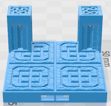 HST 2x2 Tile Set 2 - Dwarven Half Sized Kingdom - Pathfinder - Dungeons & Dragons -RPG- Tabletop-Terrain - 28 mm / 1"- Aether Studios