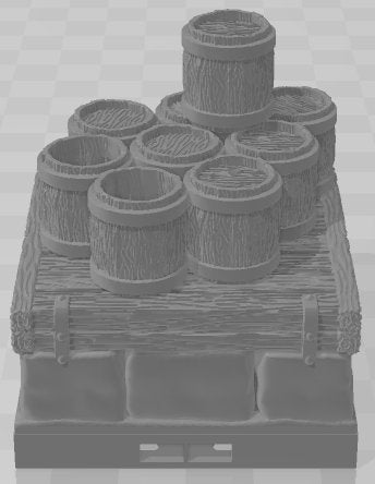 Boardwalk Set 1 - Dockyards - Pathfinder - Dungeons & Dragons -RPG- Tabletop-Terrain - 28 mm / 1"- Aether Studios