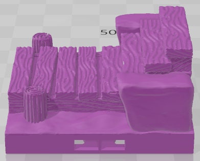 Low Docks Set 1 - Dockyards - Pathfinder - Dungeons & Dragons -RPG- Tabletop-Terrain - 28 mm / 1"- Aether Studios