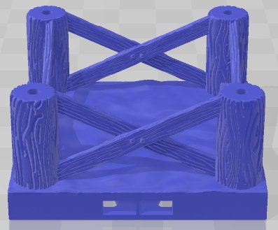 Wharf Set 1 - Dockyards Wharf - Pathfinder - Dungeons & Dragons -RPG- Tabletop-Terrain - 28 mm / 1"- Aether Studios