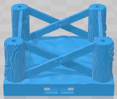 Wharf Set 1 - Dockyards Wharf - Pathfinder - Dungeons & Dragons -RPG- Tabletop-Terrain - 28 mm / 1"- Aether Studios