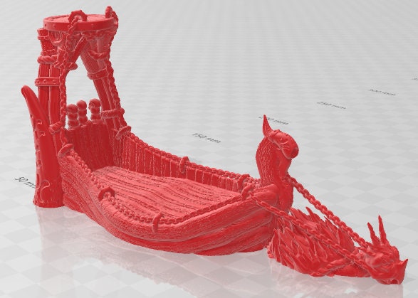 Swamp Barge - Swamp of Sorrows - Pathfinder - Dungeons & Dragons -RPG- Tabletop-Terrain-28 mm / 1"- Aether Studios