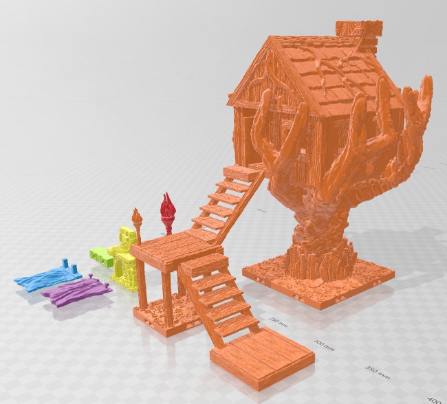 Treehouse - Swamp of Sorrows - Pathfinder - Dungeons & Dragons -RPG- Tabletop-Terrain-28 mm / 1"- Aether Studios