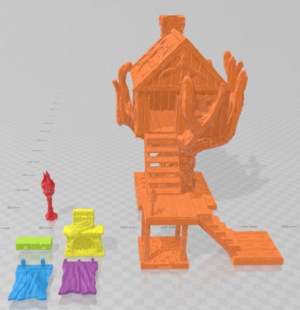 Treehouse - Swamp of Sorrows - Pathfinder - Dungeons & Dragons -RPG- Tabletop-Terrain-28 mm / 1"- Aether Studios