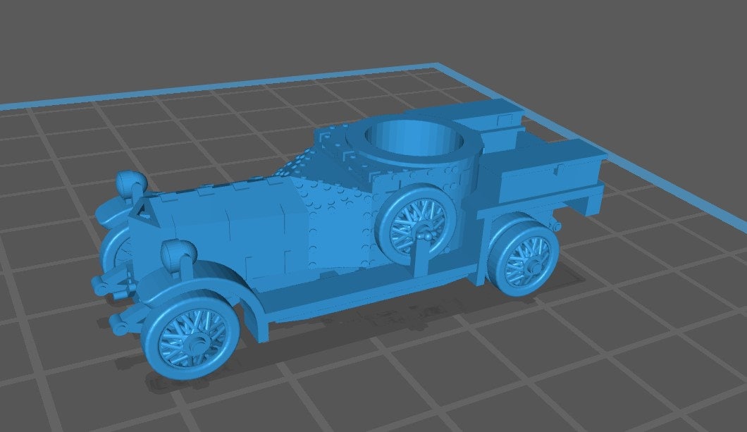 Armored Car - 1:100 scale - UK - Tanks - Armored Vehicle - World Of Tanks - War Game - Wargaming - Axis and Allies - Tabletop Games