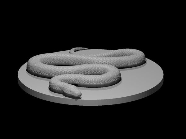 Constrictor Snake Mini - DND - Pathfinder - Dungeons & Dragons - RPG - Tabletop - mz4250- Miniature - 28 mm - 1" Scale
