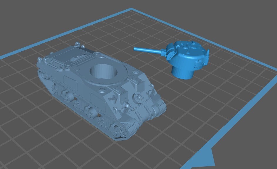 Sherman I - 1:100 scale - US - Tanks - Armored Vehicle - World Of Tanks - War Game - Wargaming - Axis and Allies - Tabletop Games