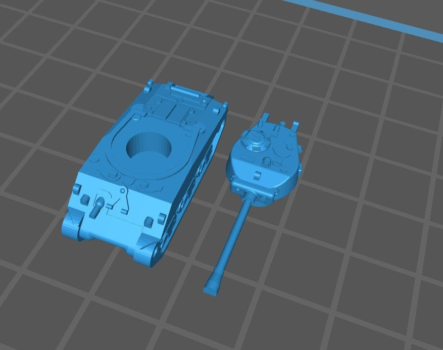 M4A2 w/turret - 1:200 - US - Tanks - Armored Vehicle - World Of Tanks - War Game - Wargaming - Axis and Allies - Tabletop Games