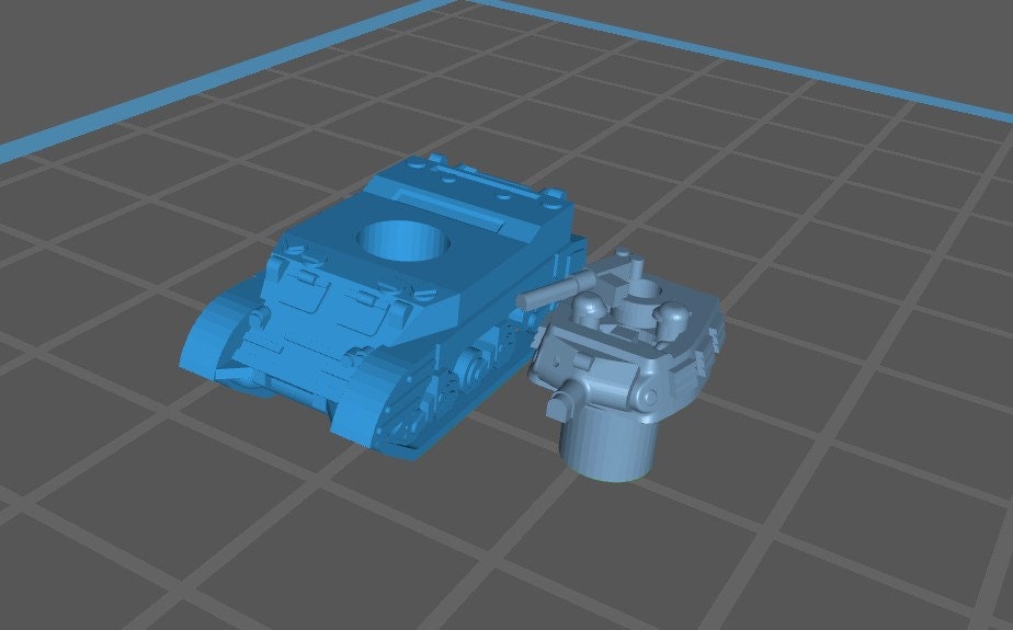 M8HMC with Turret - 1:200 - US - Tanks - Armored Vehicle - World Of Tanks - War Game - Wargaming - Axis and Allies - Tabletop Games