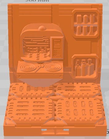 Captain Quarters Set 2 - Space Ships 3 - Pathfinder - Dungeons & Dragons -RPG- Tabletop-Terrain-28 mm/1-AetherStudios