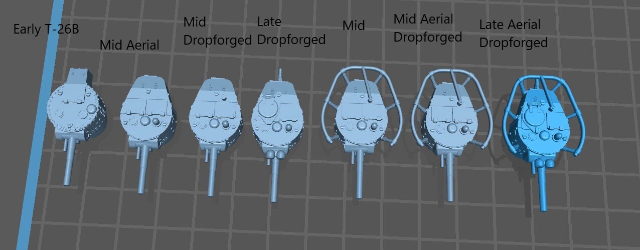 T-26B - 1-100 scale - USSR - Tanks - Armored Vehicle - World Of Tanks - War Game - Wargaming - Axis and Allies - Tabletop Games