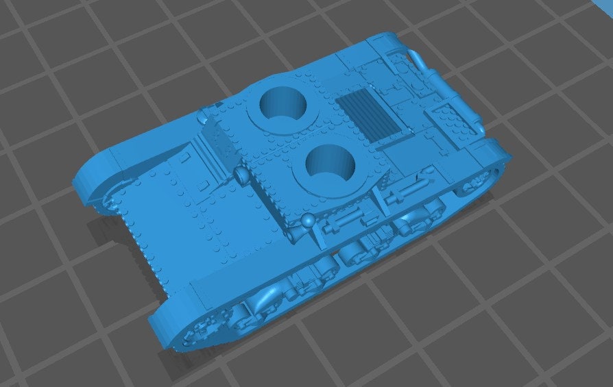 T-26A w/ two turrets - 1-100 scale - USSR - Tanks - Armored Vehicle - World Of Tanks - War Game - Wargaming-Axis and Allies - Tabletop Games