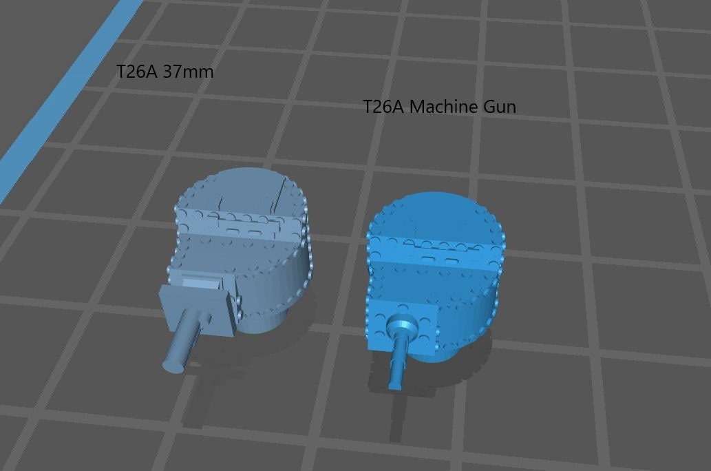 T-26A w/ two turrets - 1-100 scale - USSR - Tanks - Armored Vehicle - World Of Tanks - War Game - Wargaming-Axis and Allies - Tabletop Games