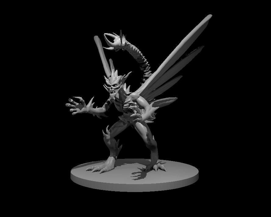 Bone Devil Mini - DND - Pathfinder - Dungeons & Dragons - RPG - Tabletop - mz4250- Miniature-28mm-1"Scale