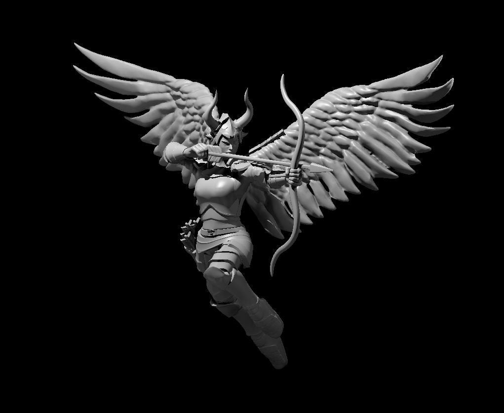 Erinyes Devil Mini - DND - Pathfinder - Dungeons & Dragons - RPG - Tabletop - mz4250- Miniature-28mm-1"Scale