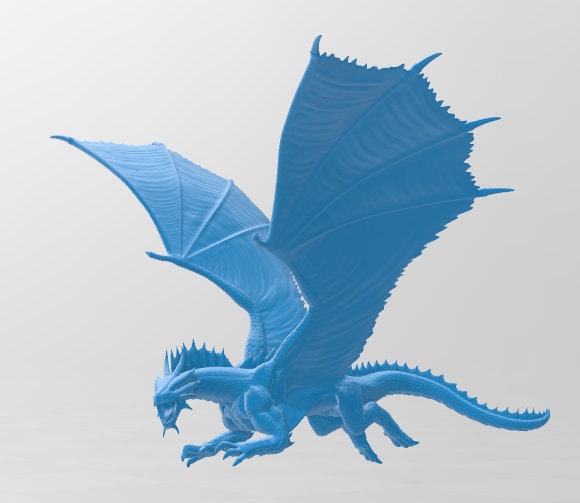 Young Bronze Dragon Metallic Mini - DND - Pathfinder - Dungeons & Dragons - RPG - Tabletop - mz4250- Miniature-28mm-1"Scale