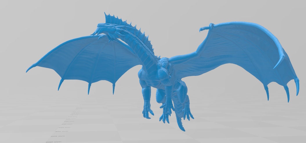 Adult Silver Dragon Metallic Mini - DND - Pathfinder - Dungeons & Dragons - RPG - Tabletop - mz4250- Miniature-28mm-1"Scale