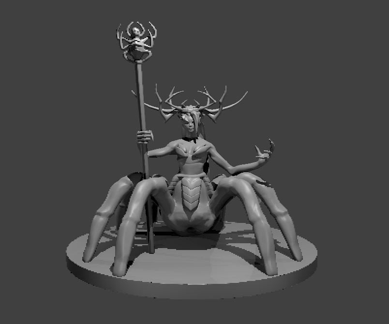Drider Mini - DND - Pathfinder - Dungeons & Dragons - RPG - Tabletop - mz4250- Miniature-28mm-1"Scale
