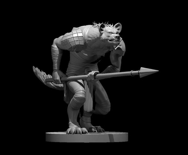 Gnoll Mini - DND - Pathfinder - Dungeons & Dragons - RPG - Tabletop - mz4250- Miniature-28mm-1"Scale