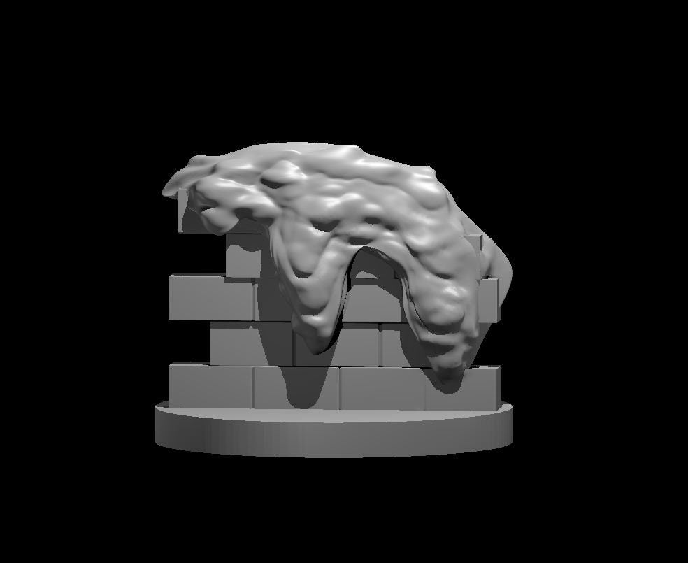 Gray Ooze Mini - DND - Pathfinder - Dungeons & Dragons - RPG - Tabletop - mz4250- Miniature-28mm-1"Scale