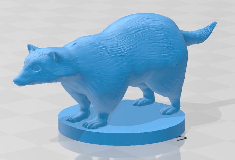 Giant Badger Mini - DND - Pathfinder - Dungeons & Dragons - RPG - Tabletop - mz4250- Miniature-28mm-1"Scale