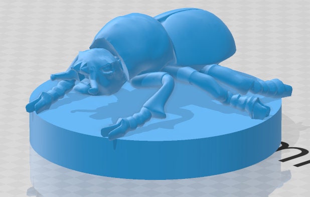Giant Fire Beetle Mini - DND - Pathfinder - Dungeons & Dragons - RPG - Tabletop - mz4250- Miniature-28mm-1"Scale