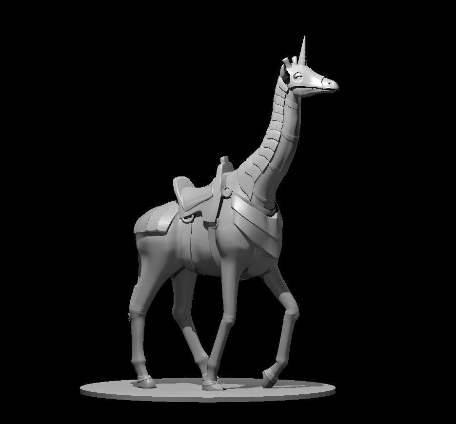 Giraffe Mini - DND - Pathfinder - Dungeons & Dragons - RPG - Tabletop - mz4250- Miniature-28mm-1"Scale