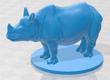 Rhino Mini - DND - Pathfinder - Dungeons & Dragons - RPG - Tabletop - mz4250- Miniature-28mm-1"Scale