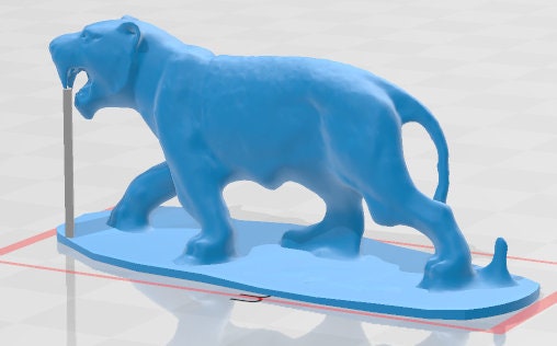 Sabertooth Tiger Mini - DND - Pathfinder - Dungeons & Dragons - RPG - Tabletop - mz4250- Miniature-28mm-1"Scale