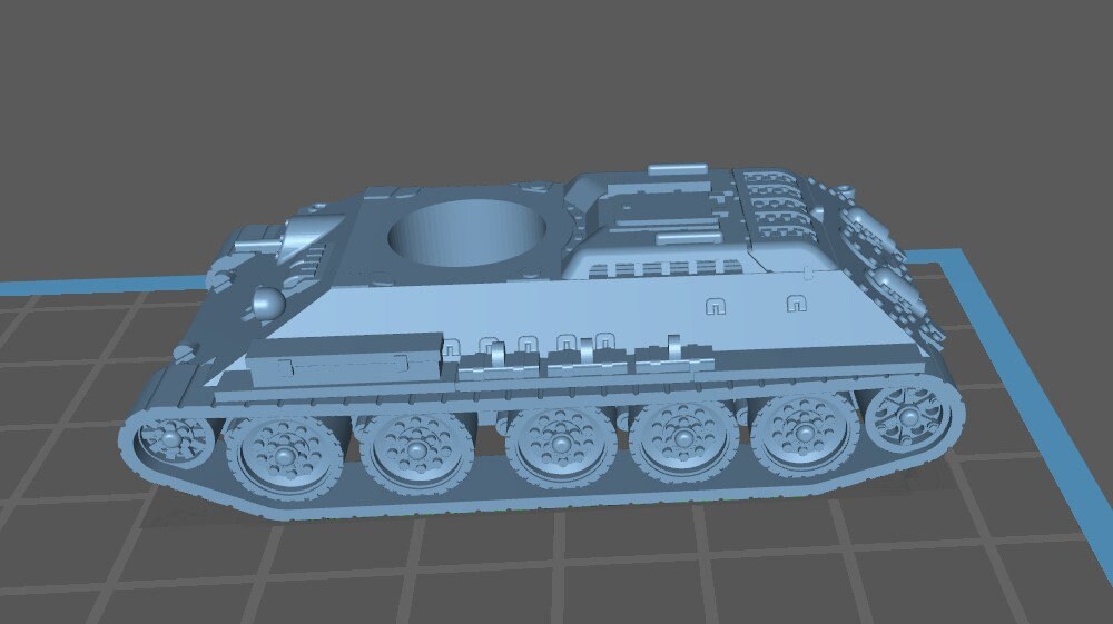 T34-76 1942-44 - 1:100 scale - USSR - Tanks - Armored Vehicle - World Of Tanks - War Game - Wargaming - Axis and Allies - Tabletop Games