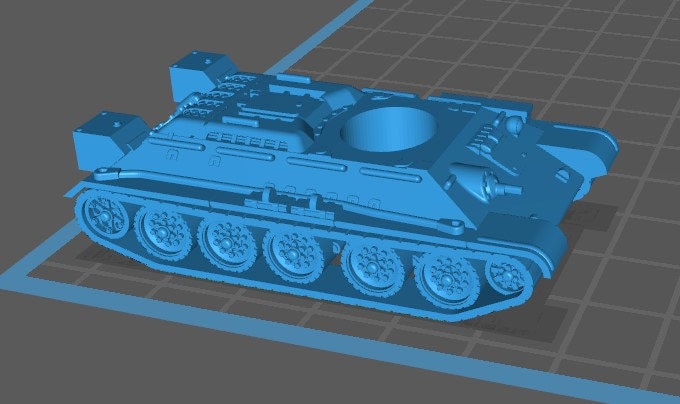 T34-76 1942-44 - 1:100 scale - USSR - Tanks - Armored Vehicle - World Of Tanks - War Game - Wargaming - Axis and Allies - Tabletop Games