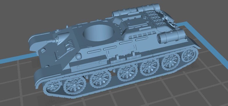 T34-76 1942-44 - 1:100 scale - USSR - Tanks - Armored Vehicle - World Of Tanks - War Game - Wargaming - Axis and Allies - Tabletop Games