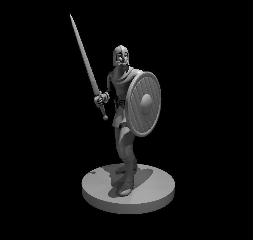 Guards Mini - DND - Pathfinder - Dungeons & Dragons - RPG - Tabletop - mz4250- Miniature-28mm-1"Scale