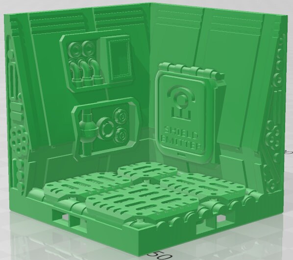 Engineering Corners - Space Ships 3 - Pathfinder - Dungeons & Dragons -RPG- Tabletop-Terrain-28 mm/1-AetherStudios