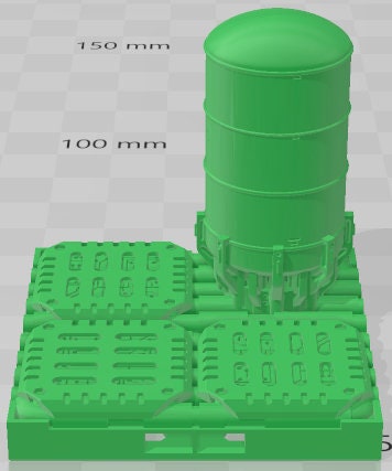 Engineering Tanks Set 1 - Space Ships 3 - Pathfinder - Dungeons & Dragons -RPG- Tabletop-Terrain-28 mm/1-AetherStudios