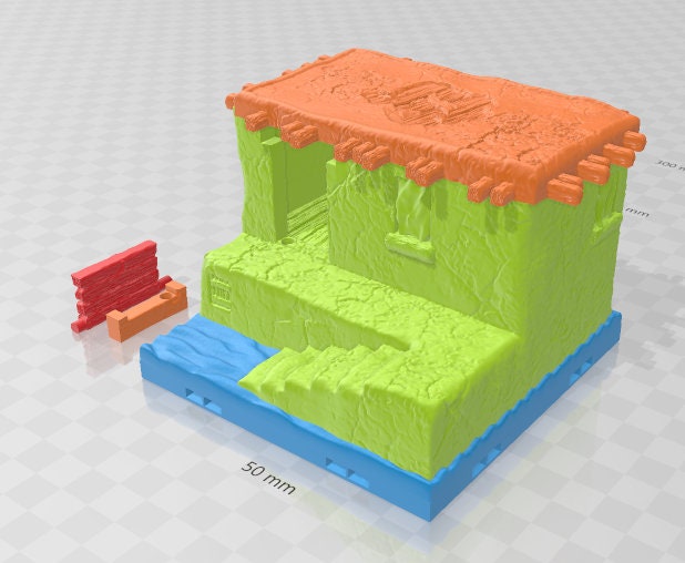 Desert Dwellings 4x4 Tiles - Pathfinder - Dungeons & Dragons - RPG - Tabletop - Terrain - 28 mm / 1" - - Aether Studios