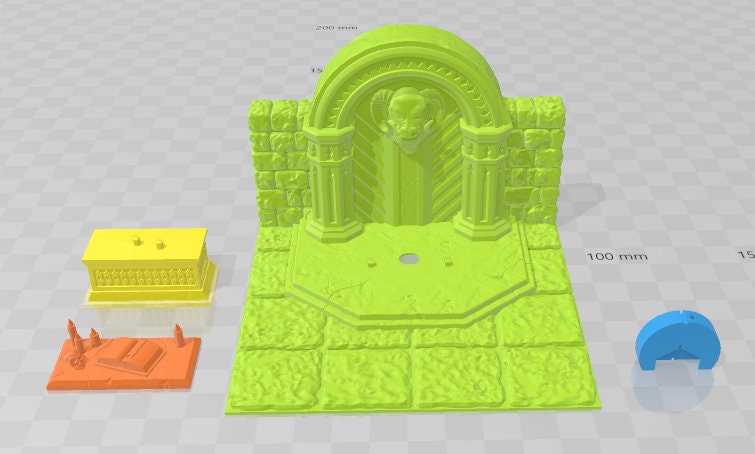 Altars - Crypt Of Doom -Fat Dragon Games- DND- Pathfinder -RPG- Terrain-28 mm / 1" - Dungeon & Dragons -